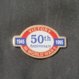 Vtg 1995 50th Anniversary Victory In World War II Lapel Pin